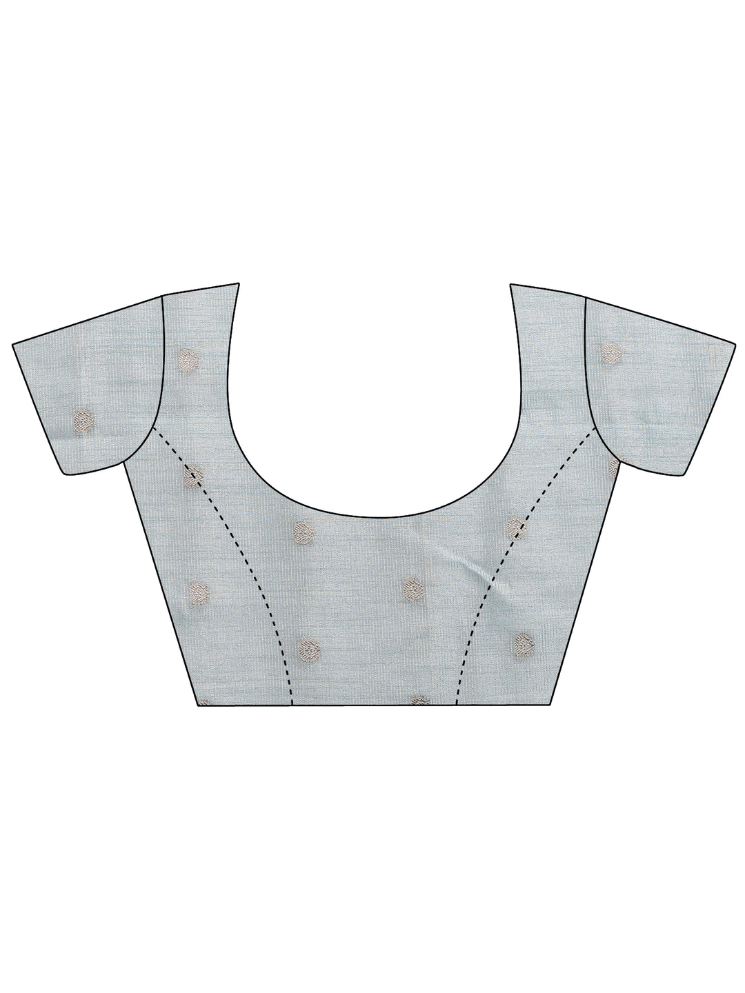  Blue Woven Design Silk Blend Saree With Unstitched Blouse Piece 