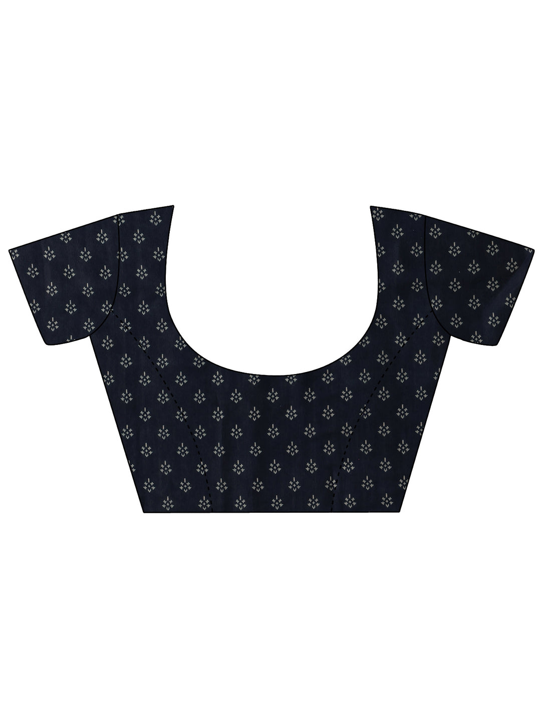  Beige Printed Silk Blend Saree With Unstitched Blouse Piece 