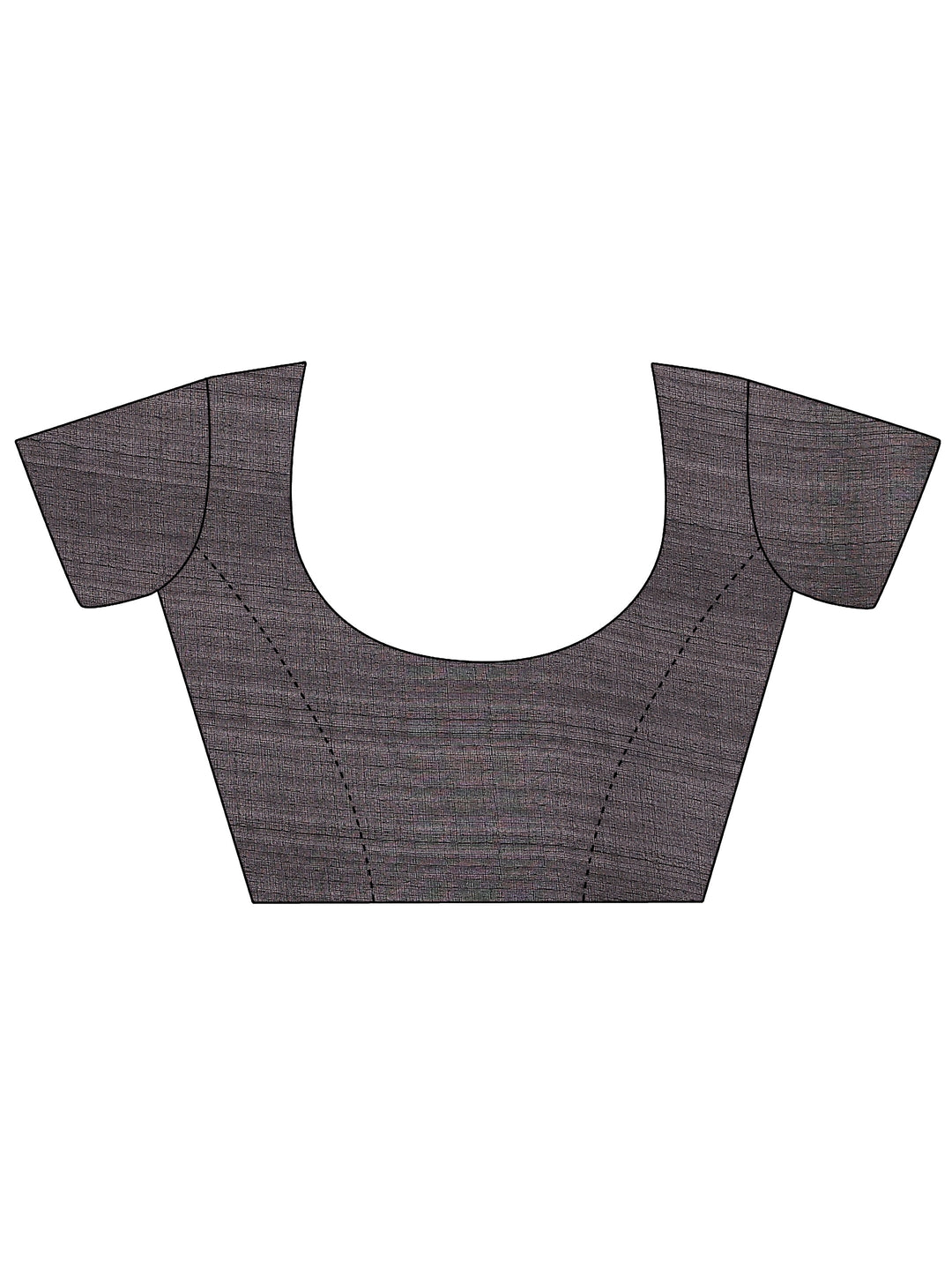  Black Printed Silk Blend Saree With Unstitched Blouse Piece 