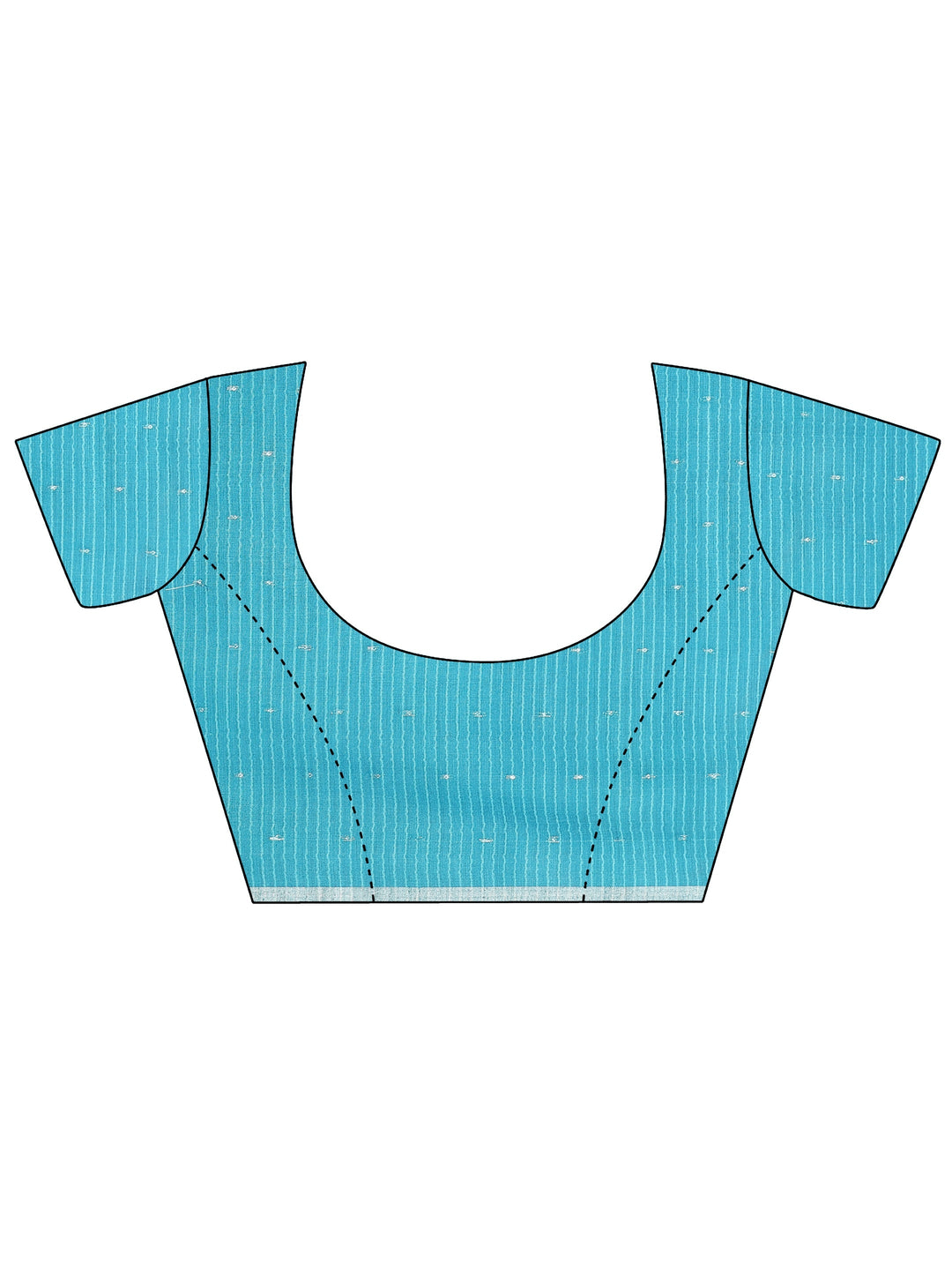  Grey Ikat Woven Design Silk Blend Saree With Unstitched Blouse Piece 