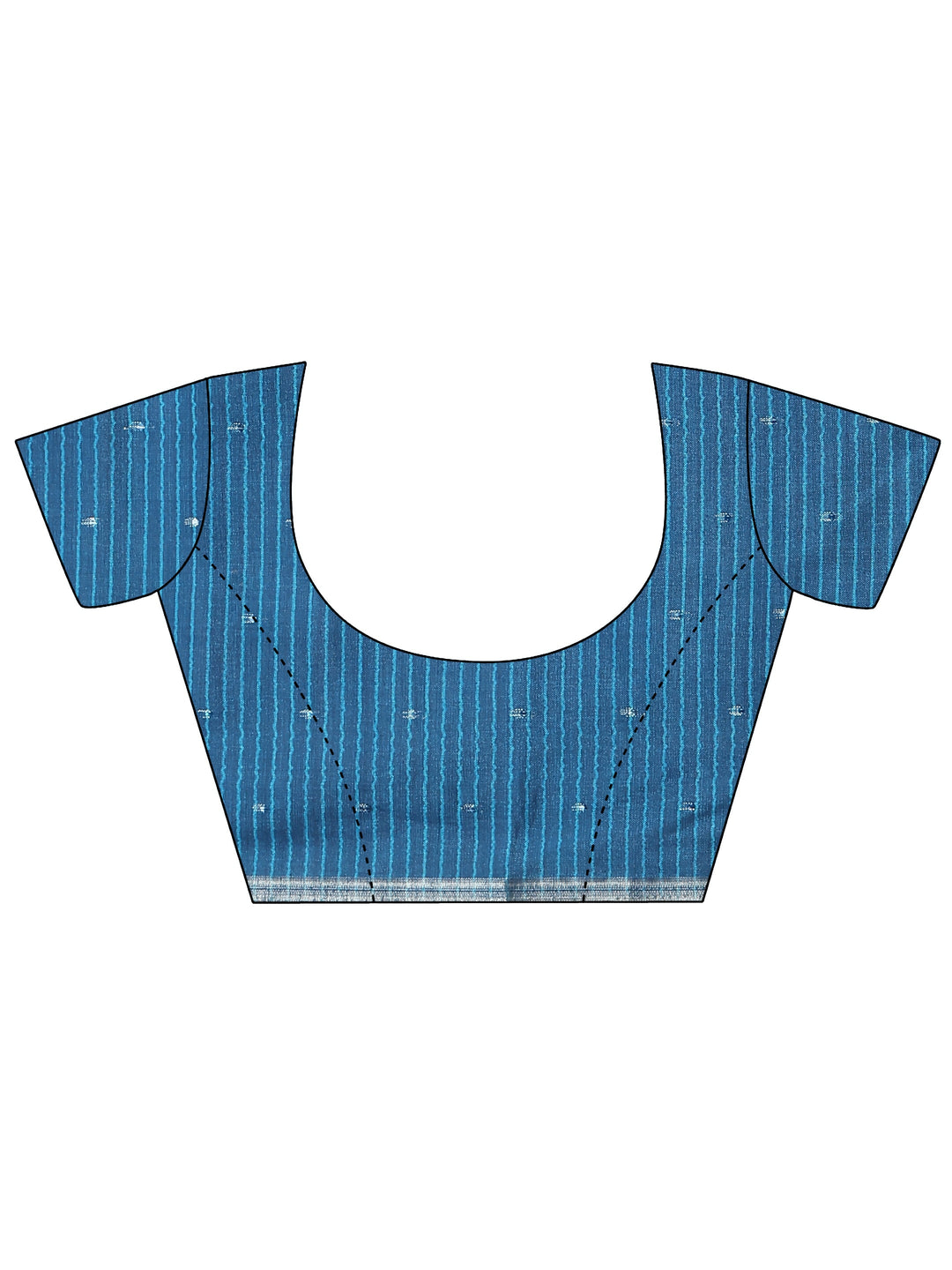  Lavender Ikat Woven Design Silk Blend Saree With Unstitched Blouse Piece 