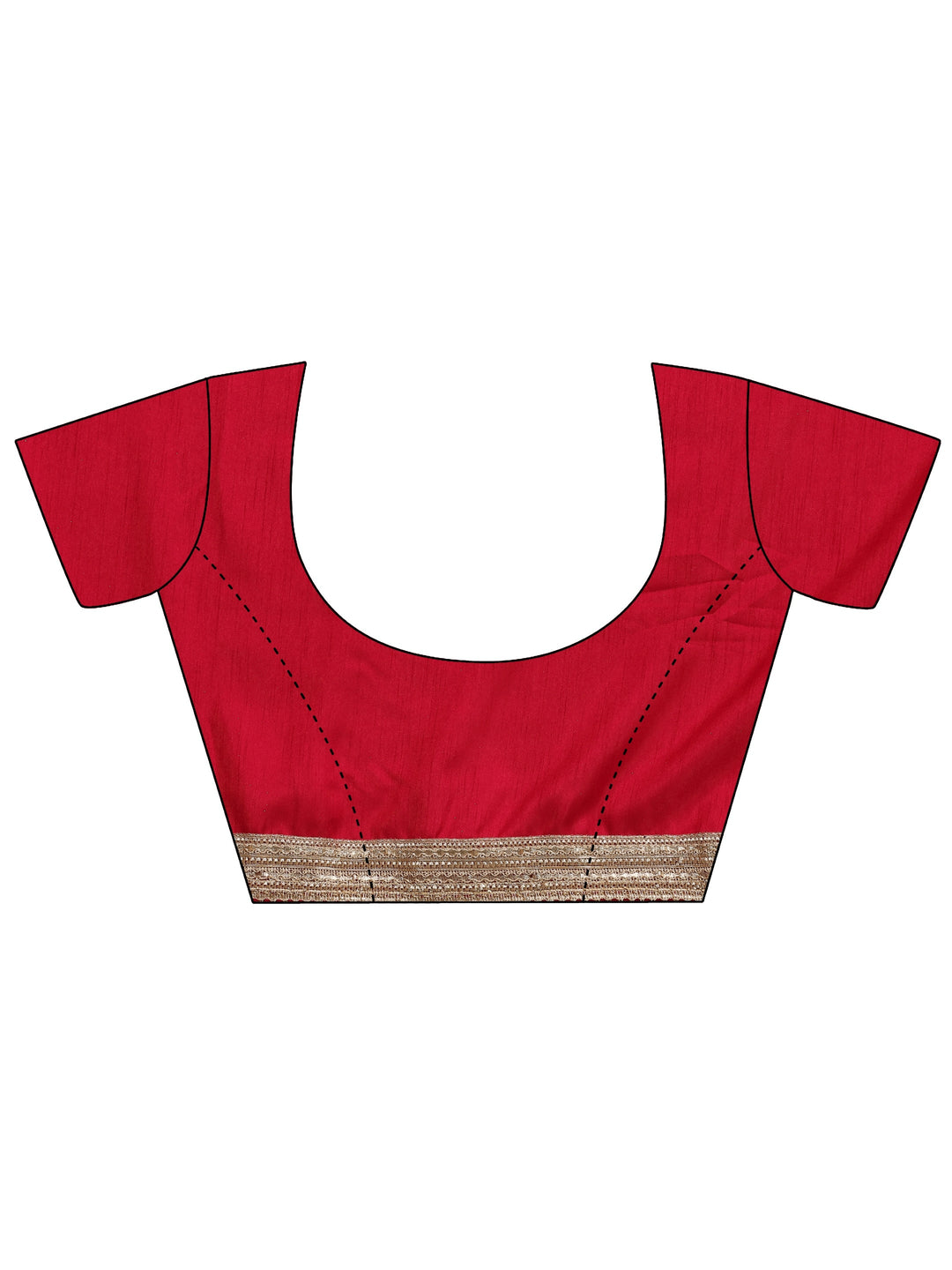  Green Geometric Woven Design Silk Blend Saree With Unstitched Blouse Piece 