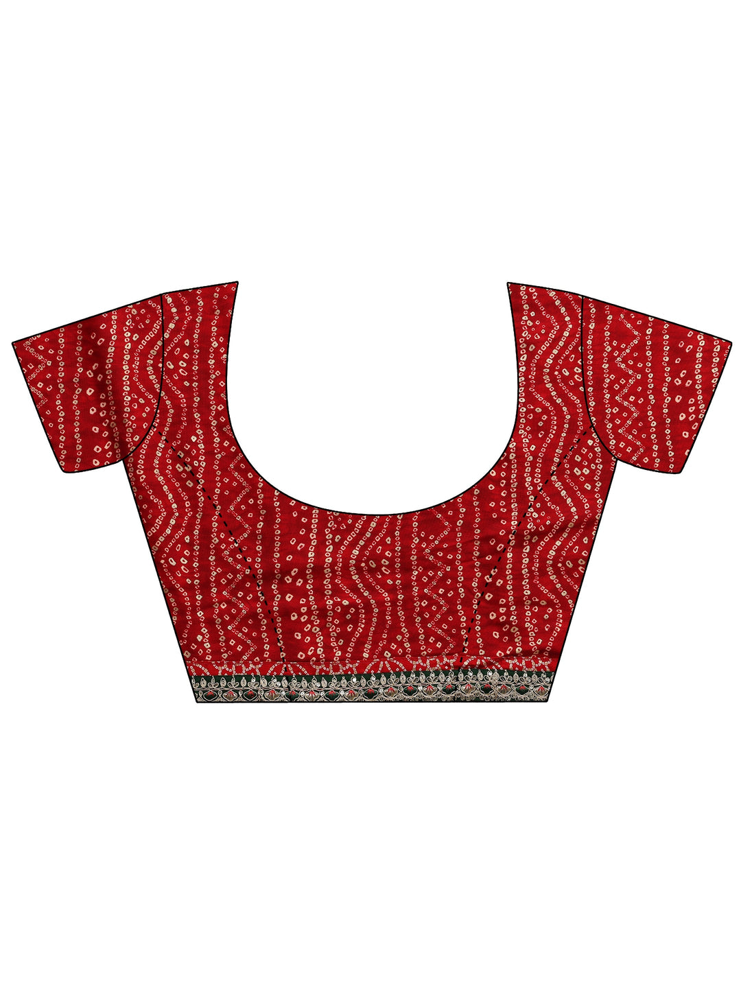  Green Embroidered Silk Blend Saree With Unstitched Blouse Piece 