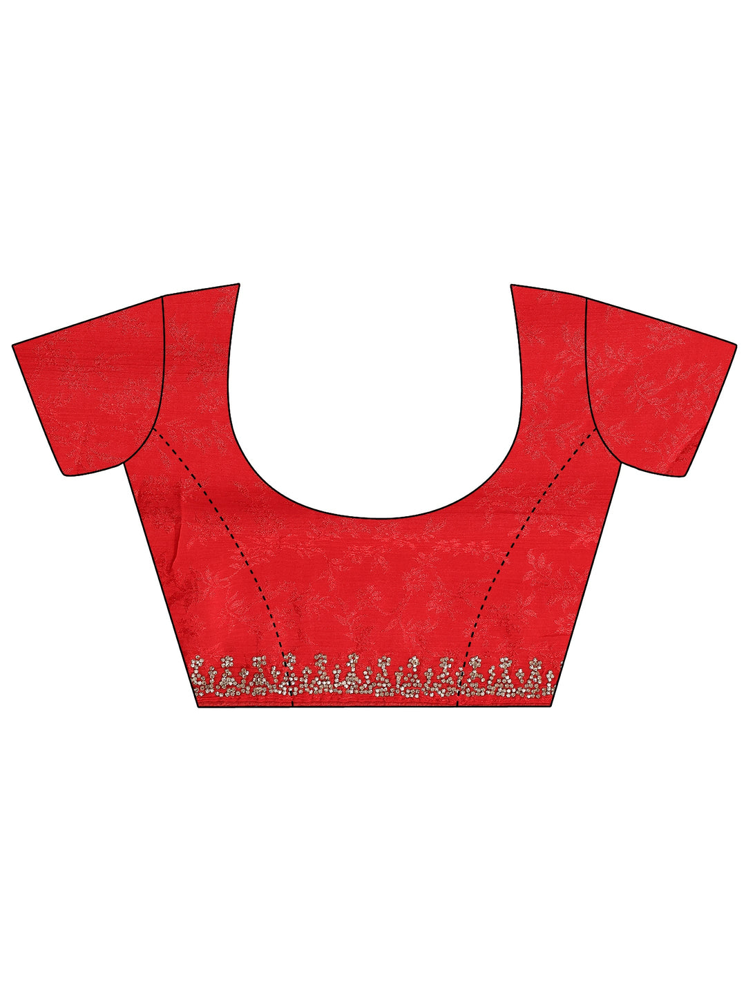  Black Printed Silk Blend Saree With Unstitched Blouse Piece 