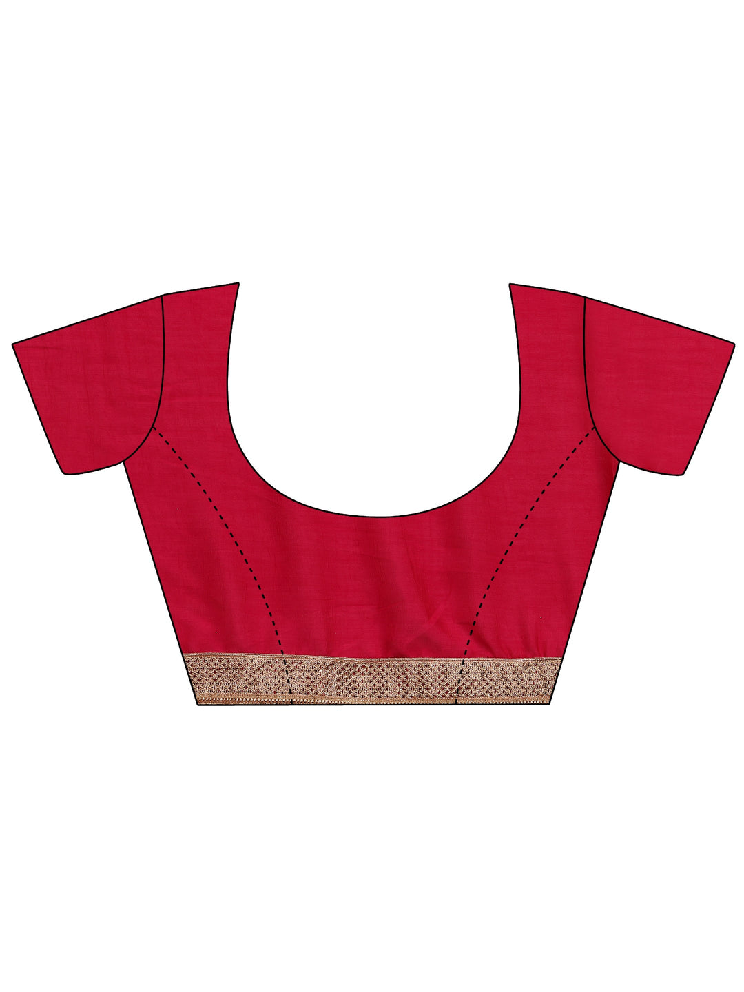  Burgundy Embellished Silk Blend Saree With Unstitched Blouse Piece 