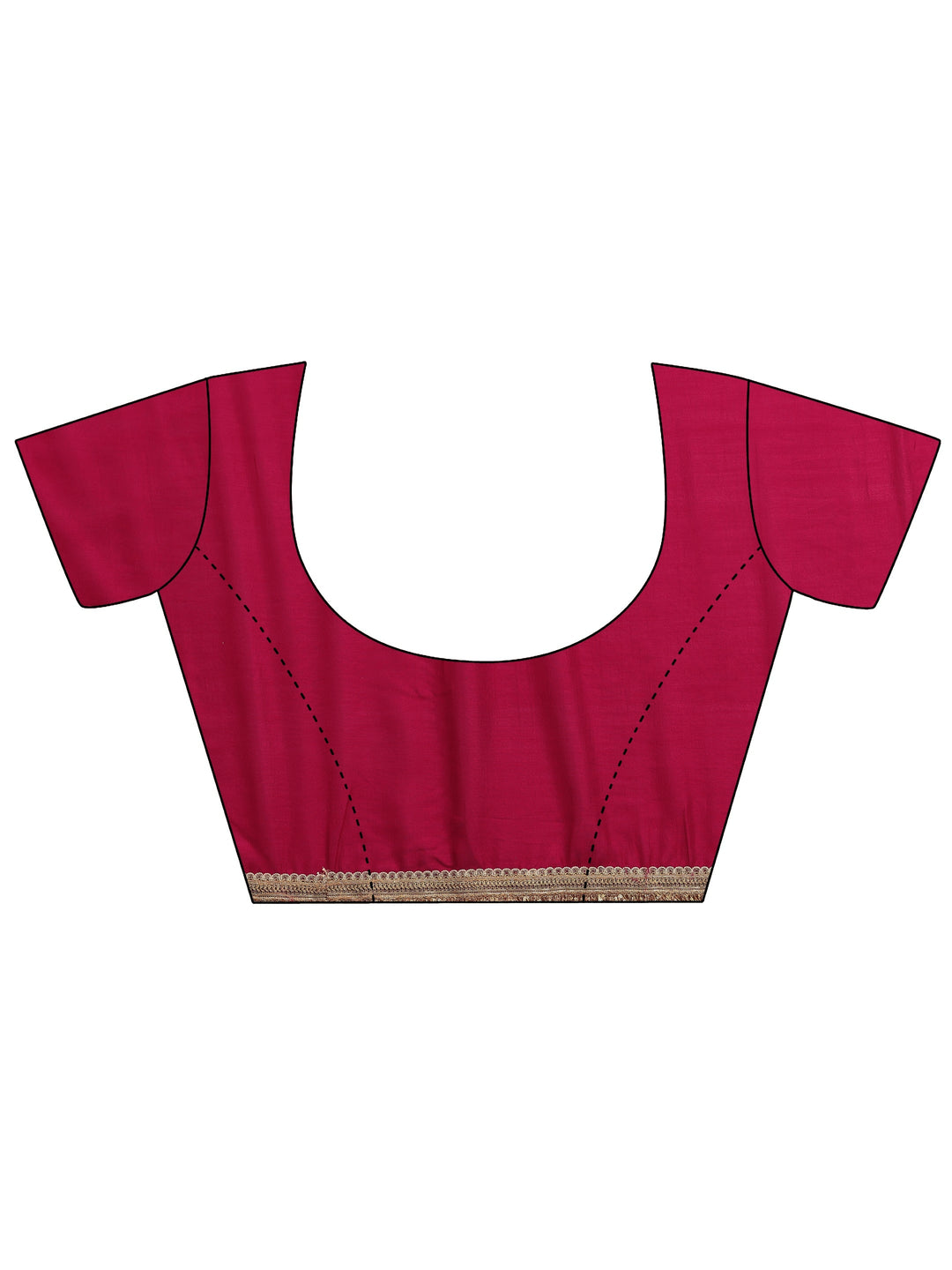  Pink Tribal Printed Silk Blend Saree With Unstitched Blouse Piece 