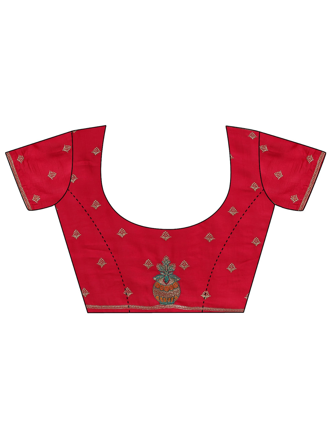  Mustard Bandhani Printed Silk Blend Saree With Unstitched Blouse Piece 