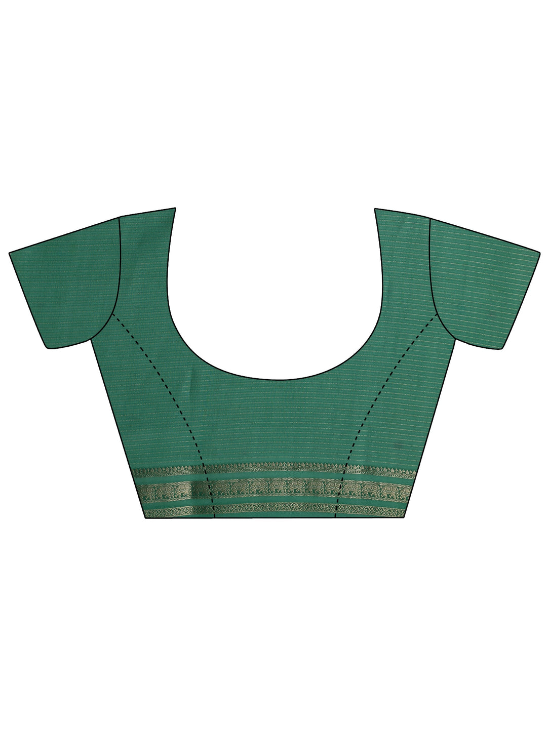  Green Embellished Silk Blend Saree With Unstitched Blouse Piece 