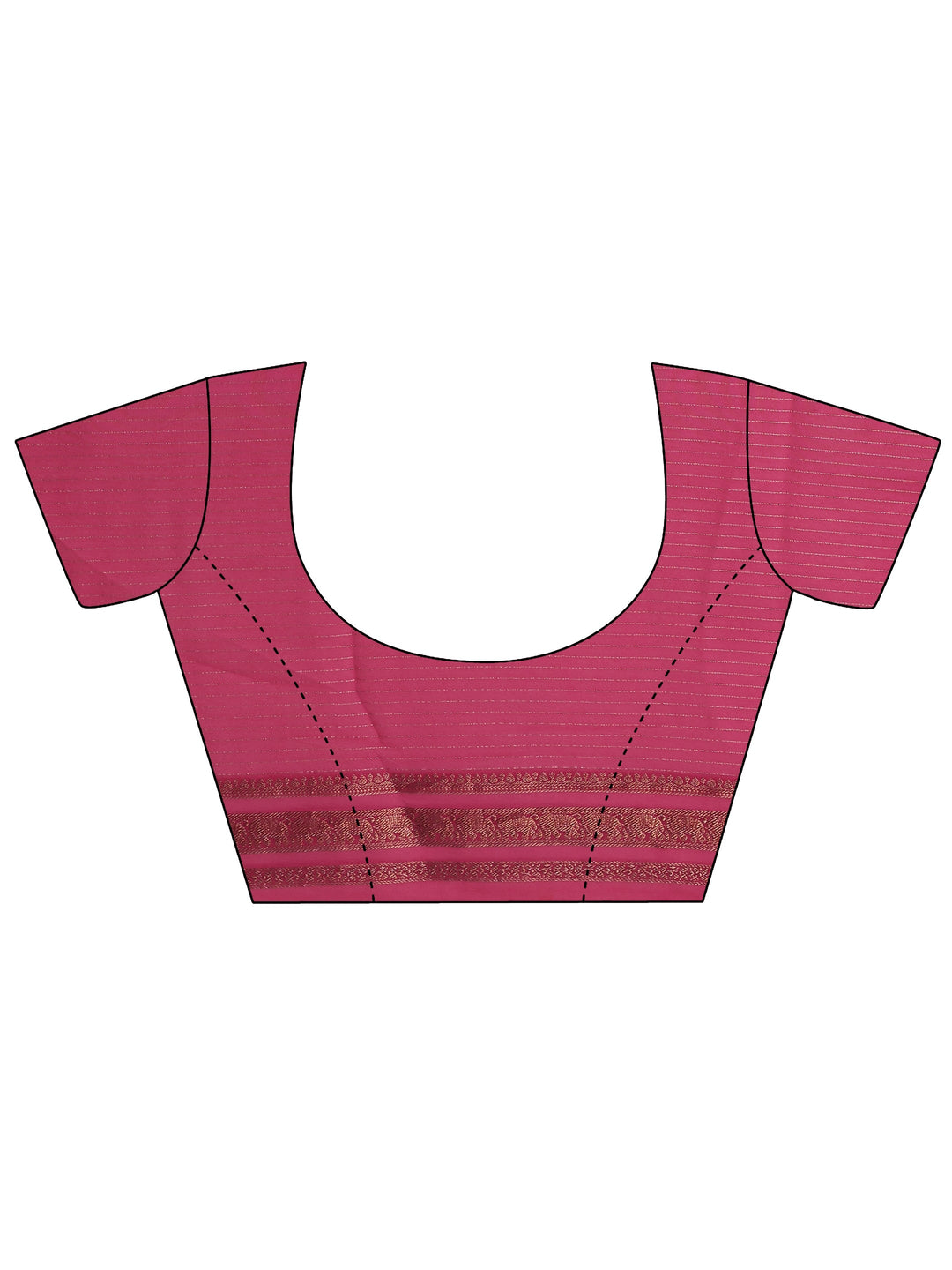  Pink Embellished Silk Blend Saree With Unstitched Blouse Piece 