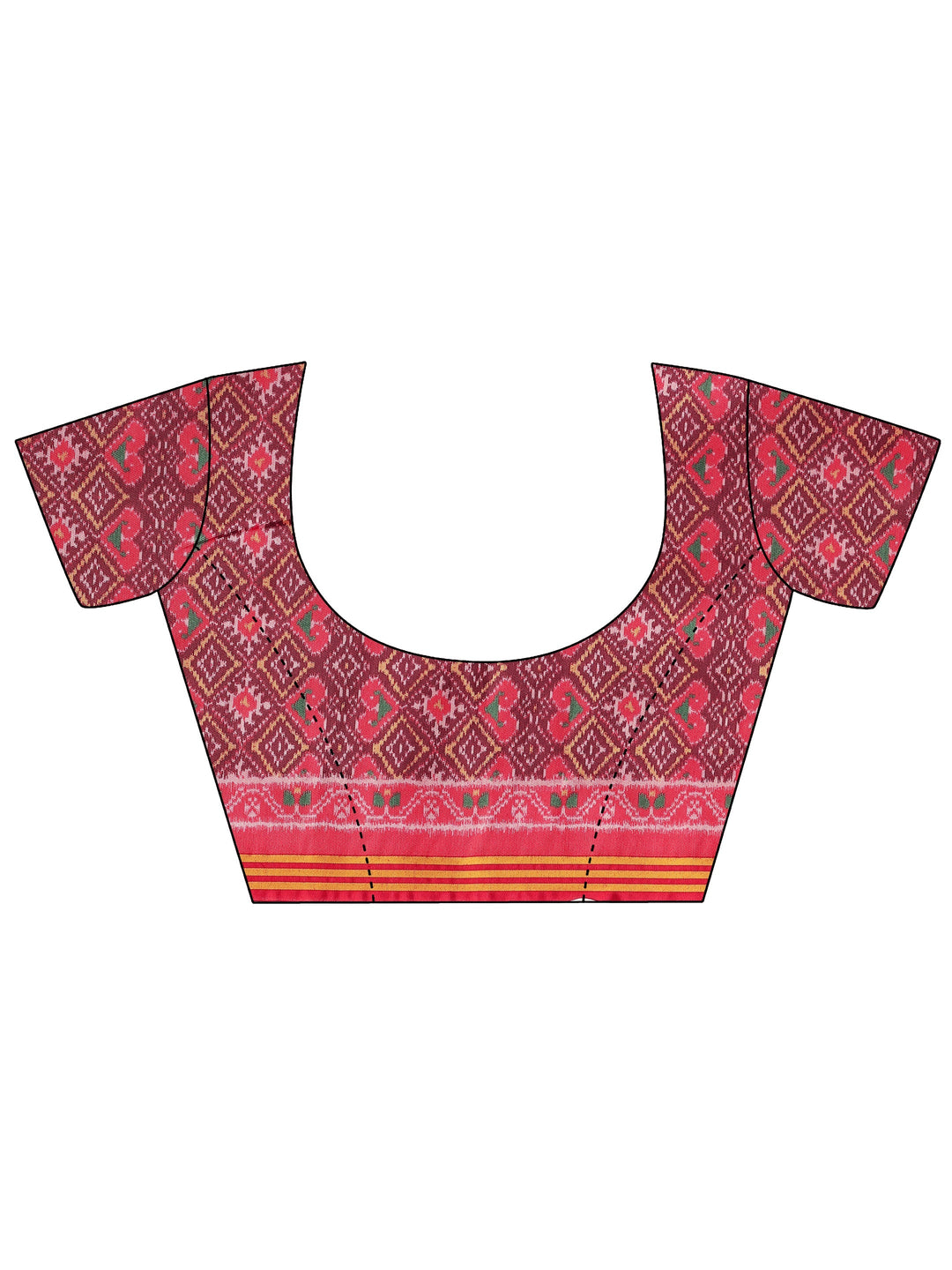  Pink Solid Silk Saree With Unstitched Blouse Piece 