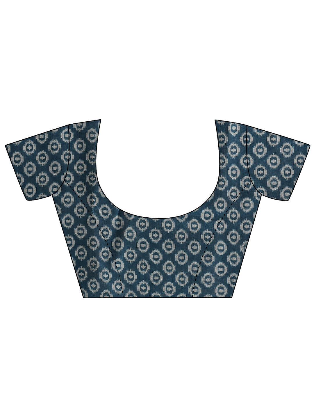  Rust Abstract Printed Silk Saree With Unstitched Blouse Piece 