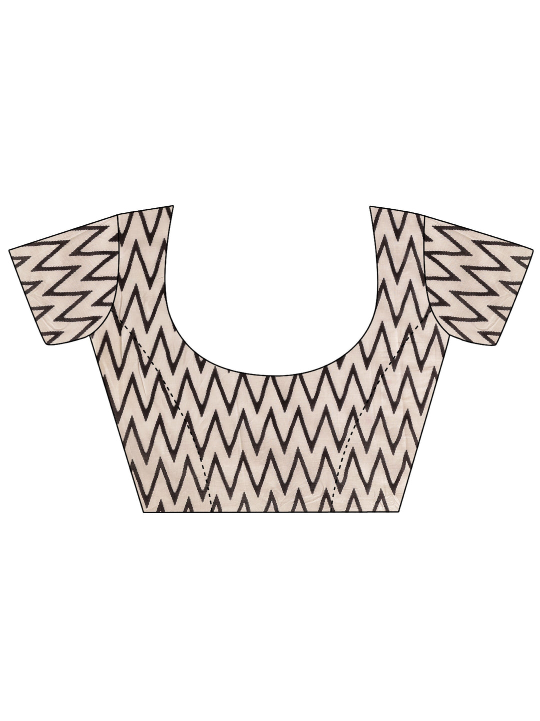  Yellow Geometric Printed Cotton Saree With Unstitched Blouse Piece 