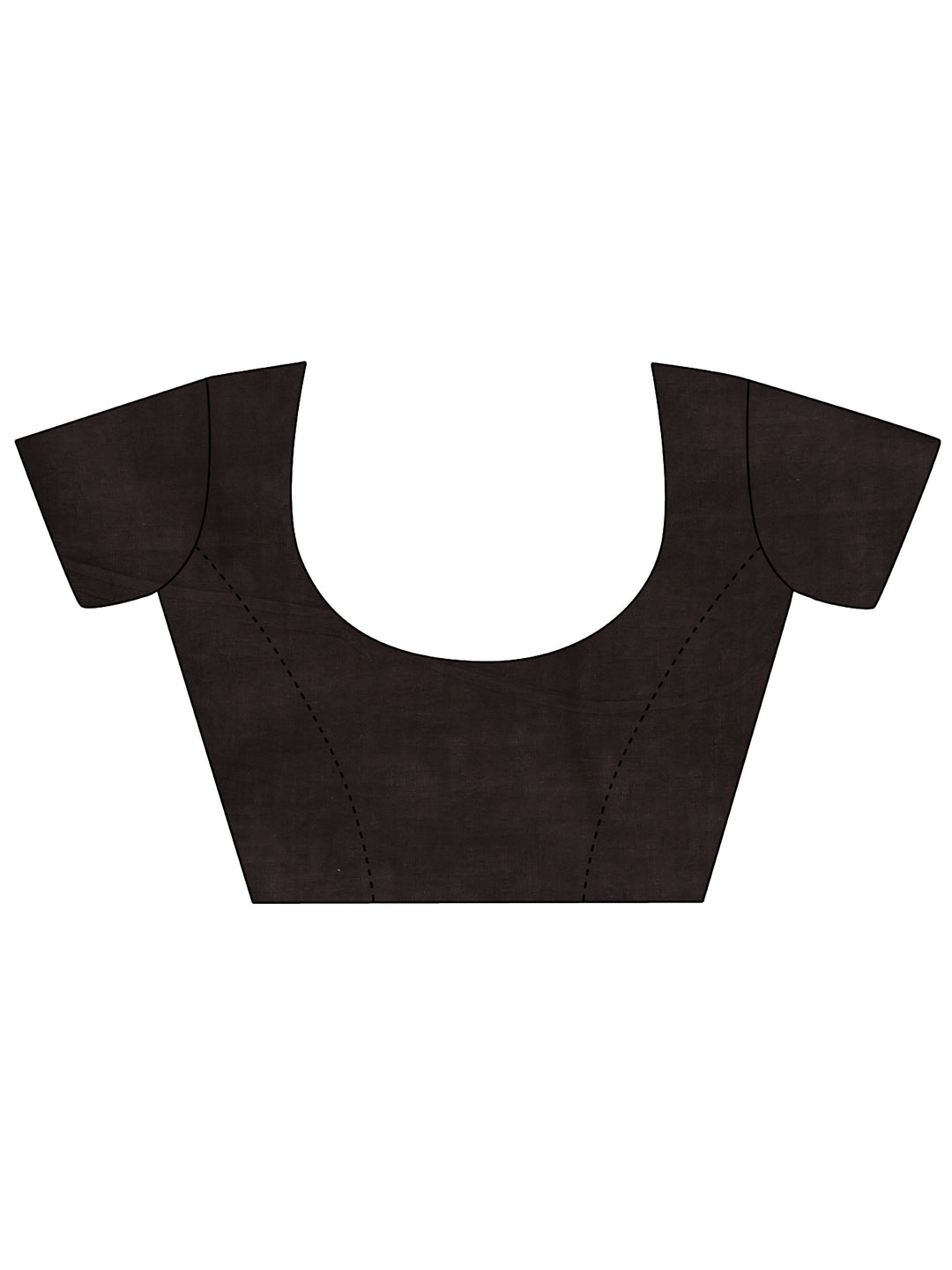  Teal Abstract Printed Cotton Saree With Unstitched Blouse Piece 