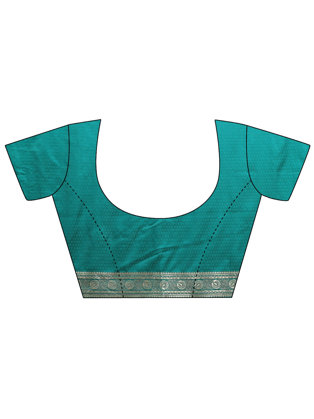  Green Ethnic Motifs Woven Design Silk Blend Saree With Unstitched Blouse Piece 