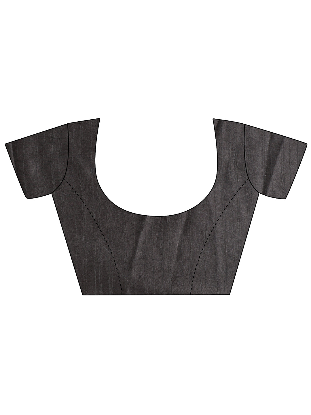  Black Ombre Solid Silk Blend Saree With Unstitched Blouse Piece 