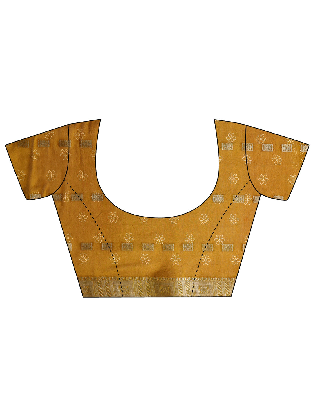  Mustard Bandhani Printed Silk Blend Saree 
With Unstitched Blouse Piece 