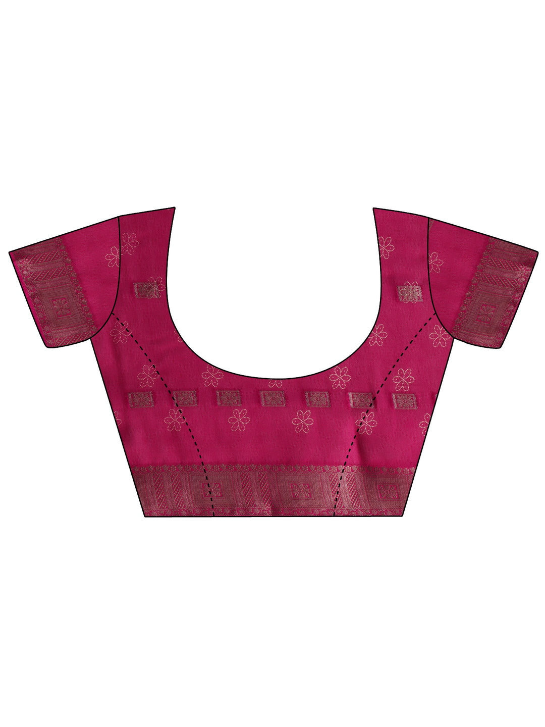  Pink Bandhani Printed Silk Blend Saree 
With Unstitched Blouse Piece 