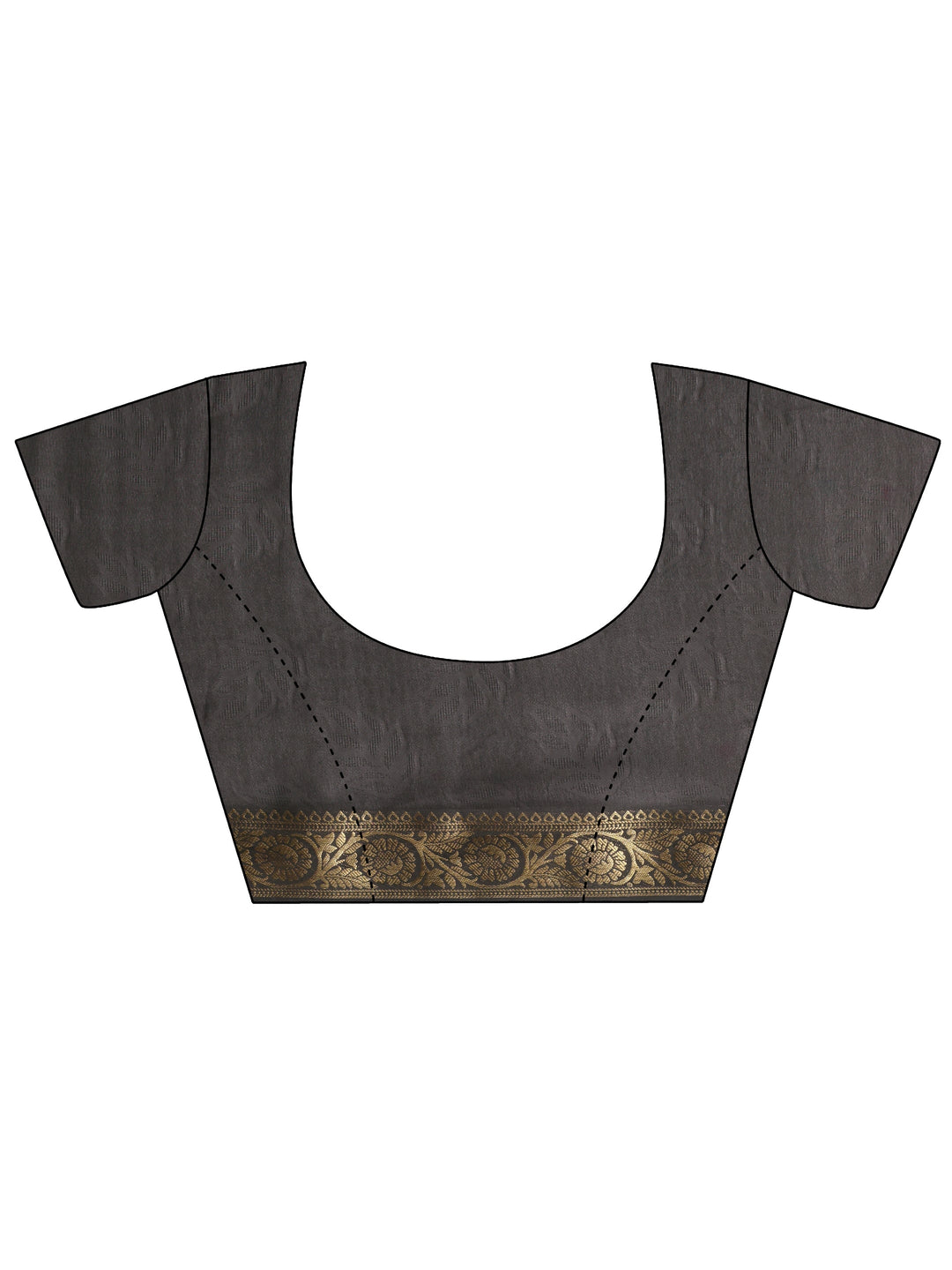  Multi-Coloured Woven Design Silk Blend Saree 
With Unstitched Blouse Piece 