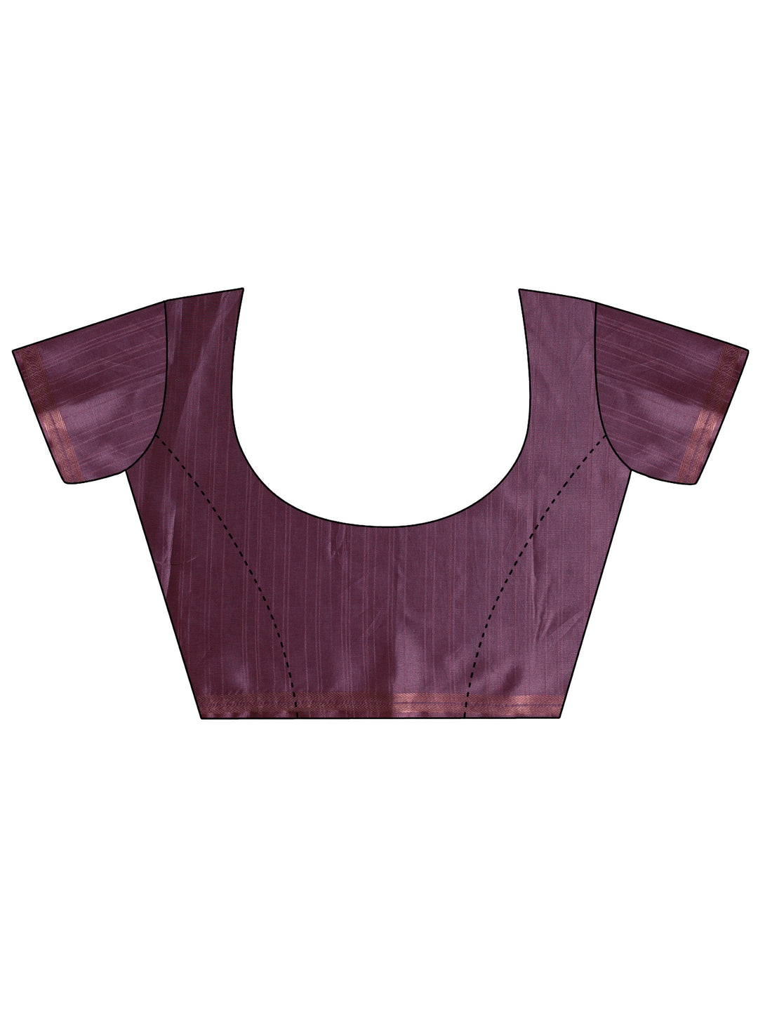  Purple Floral Printed Silk Blend Saree With Unstitched Blouse Piece 