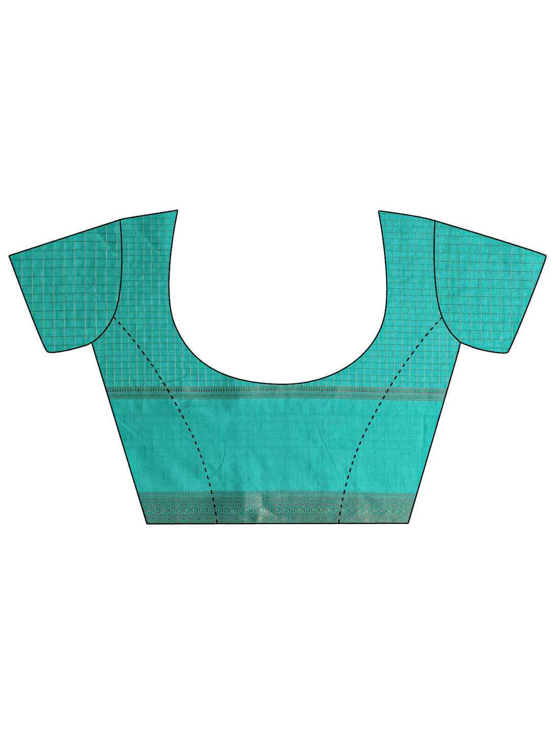  Green Ethnic Motif Woven Design Silk Blend Saree With Unstitched Blouse Piece 