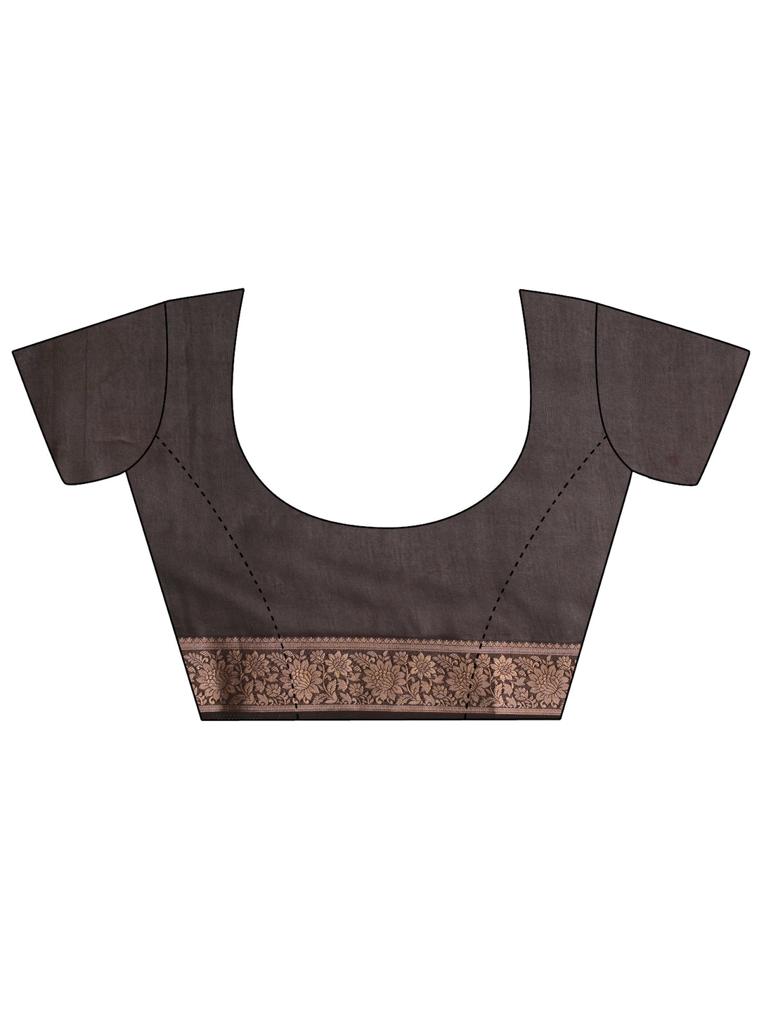  Multi Floral Woven Design Silk Blend Saree With Unstitched Blouse Piece 