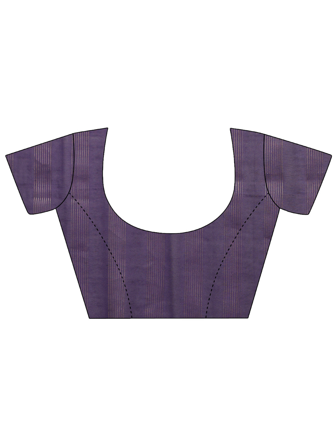  Purple Ethnic Woven Silk Blend Saree 
With Unstitched Blouse Piece 