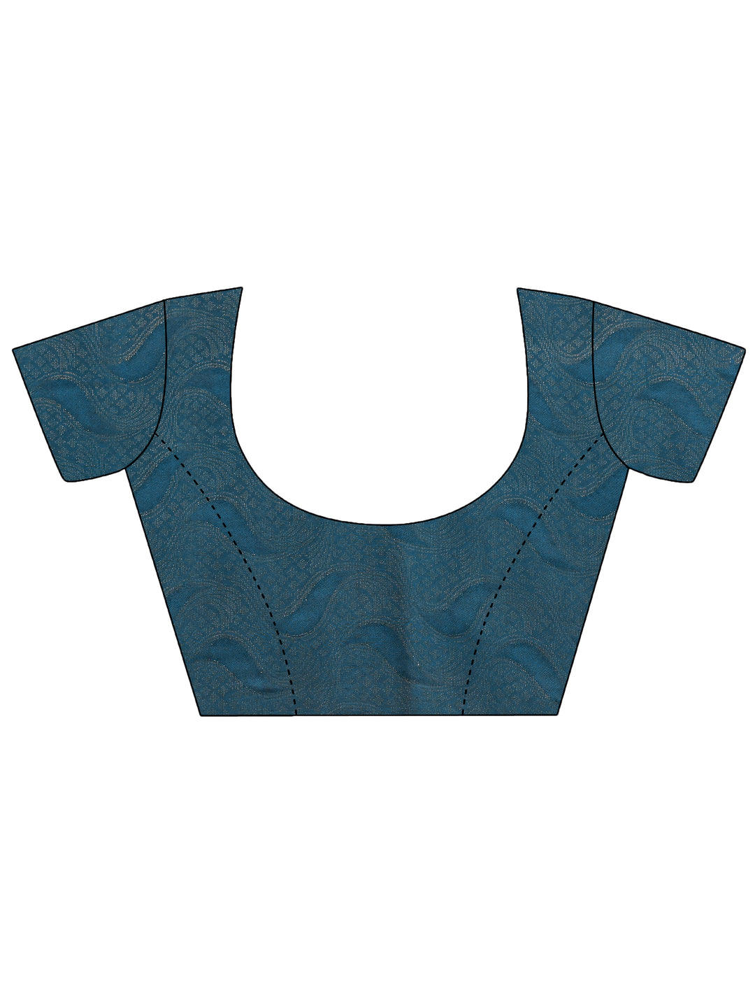  Navy Blue Bandhani Printed Silk Blend Saree 
With Unstitched Blouse Piece 