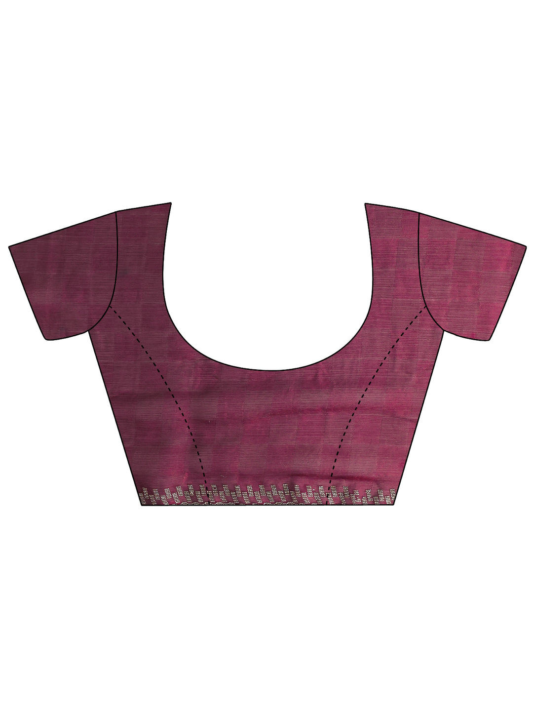  Maroon Geometric Printed Silk Blend Saree 
With Unstitched Blouse Piece 