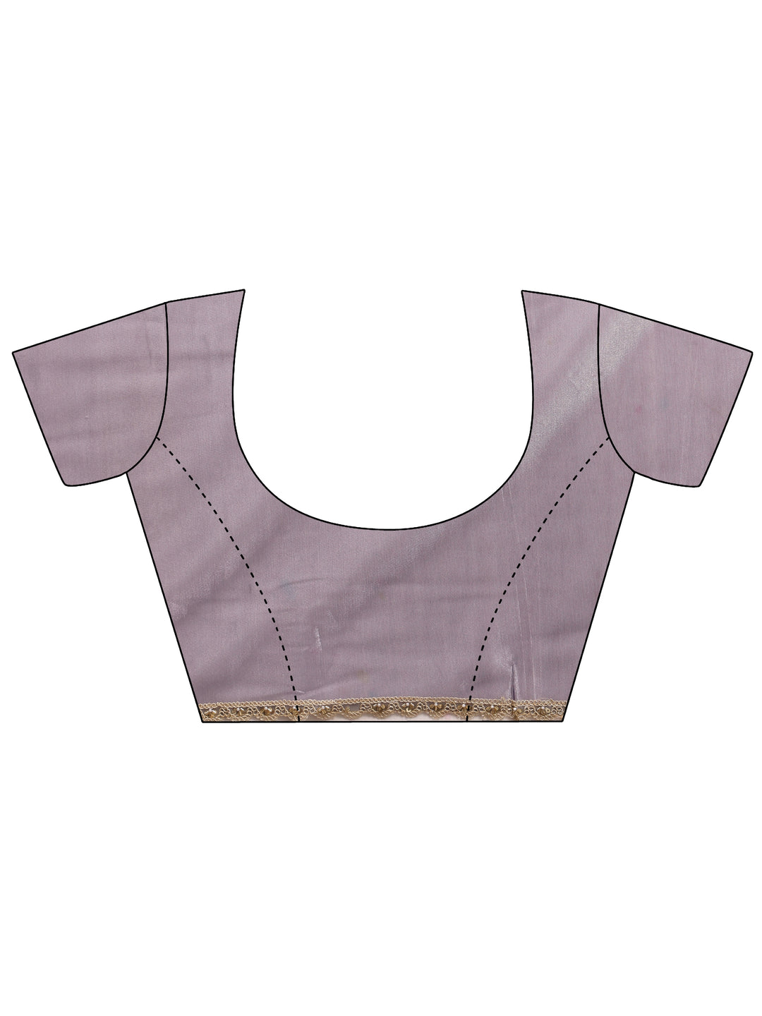  Purple Embellished Sheen Net Saree 
With Unstitched Blouse Piece 