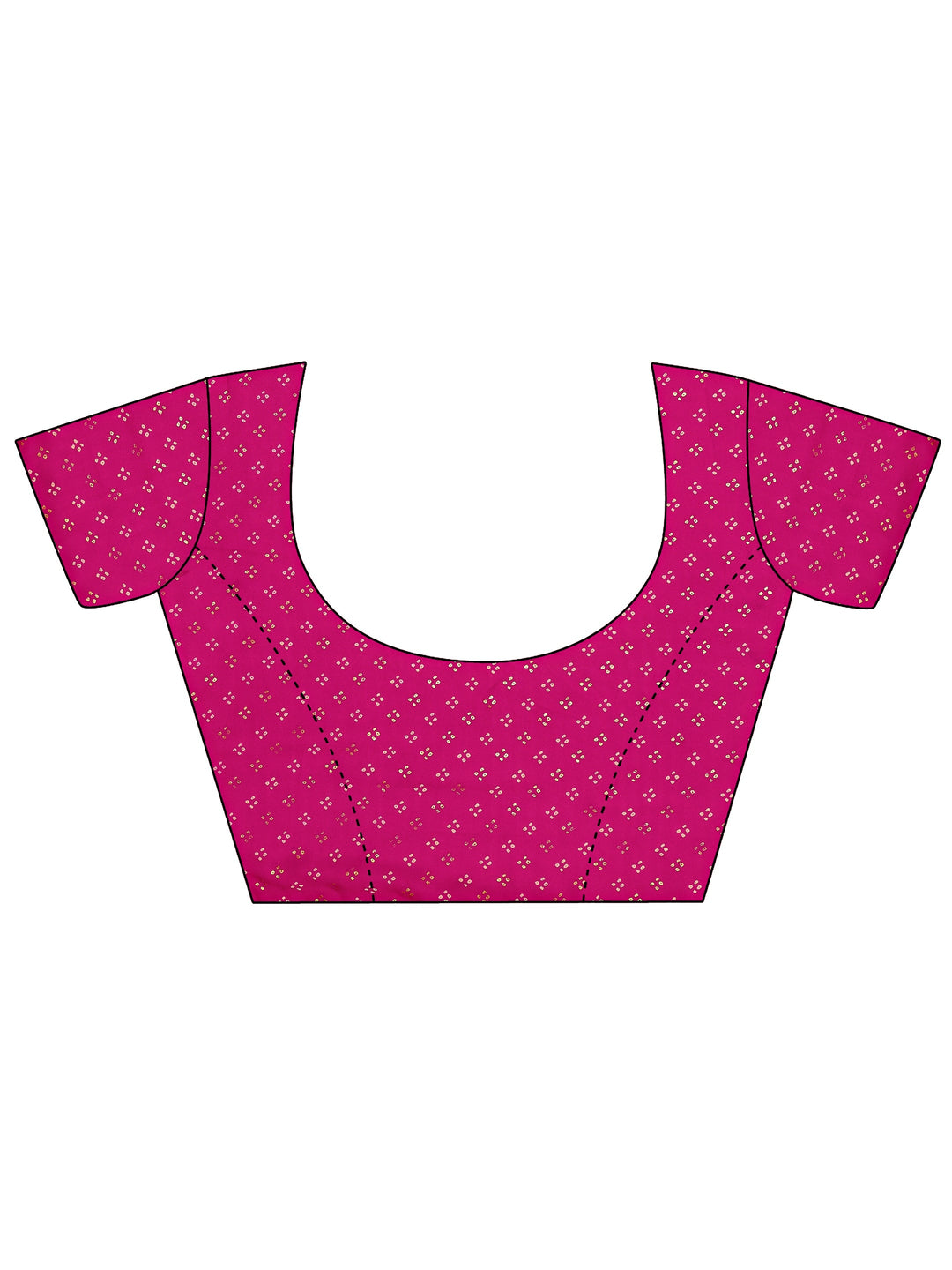  Pink Bandhani Printed Silk Blend Saree With Unstitched Blouse Piece 