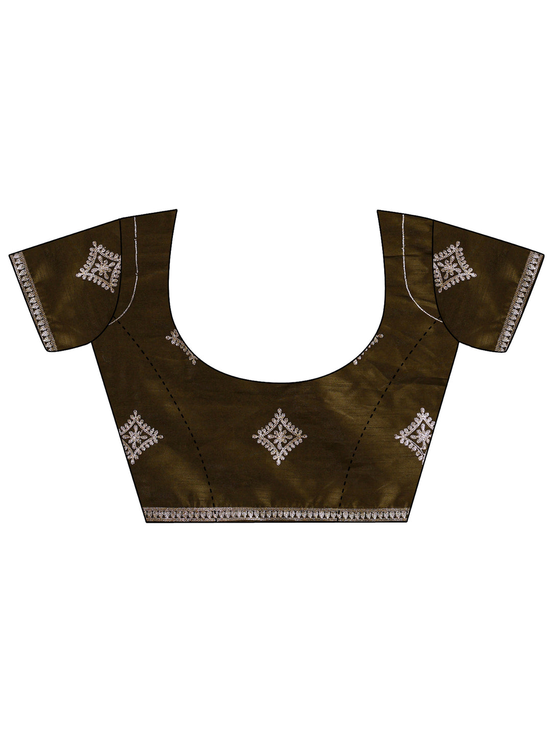  Yellow Ombre Embellished Silk Blend Saree With Unstitched Blouse Piece 