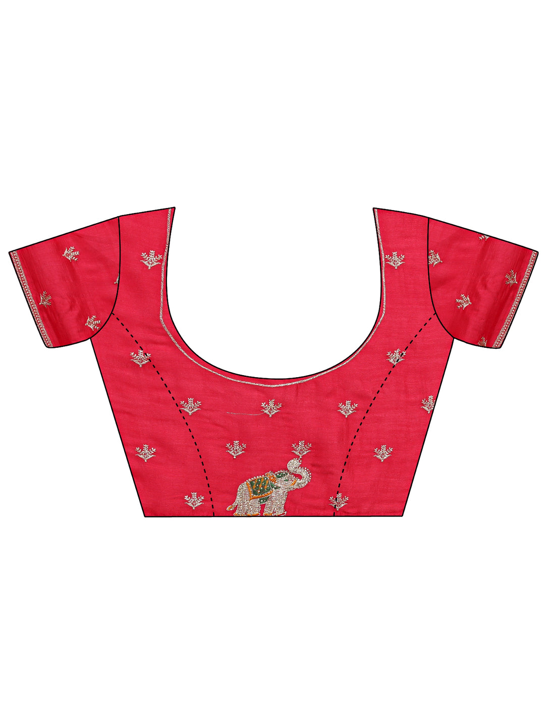  Mustard Bandhani Printed Silk Blend Saree With Unstitched Blouse Piece 