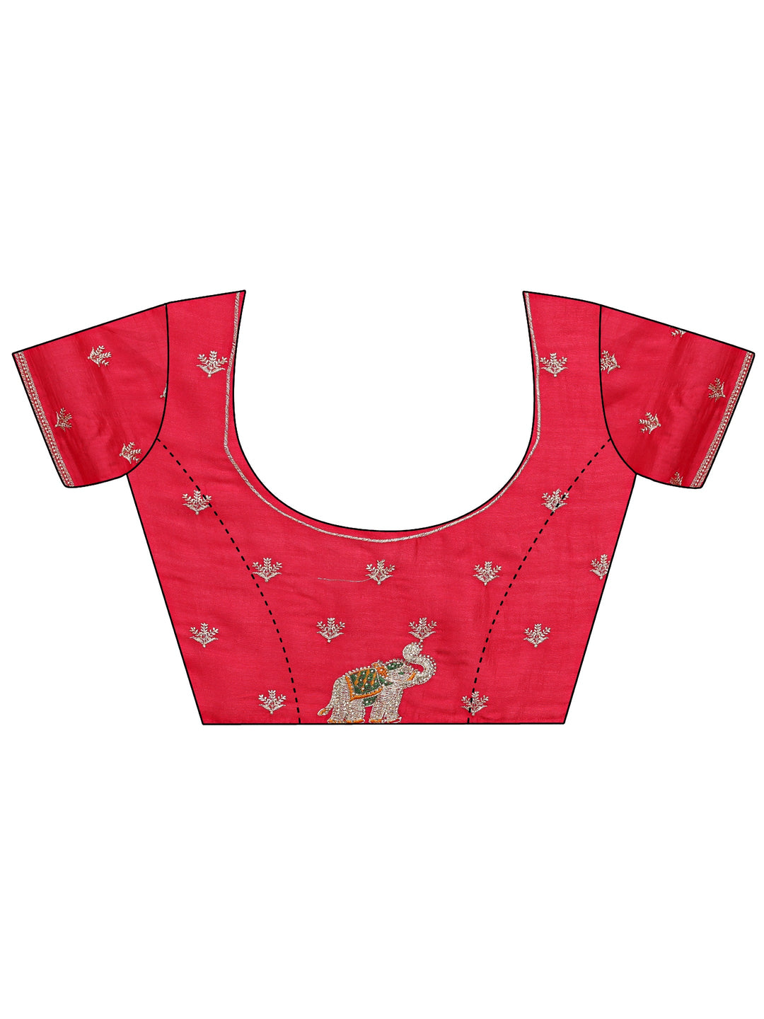  Mustard Bandhani Printed Silk Blend Saree With Unstitched Blouse Piece 