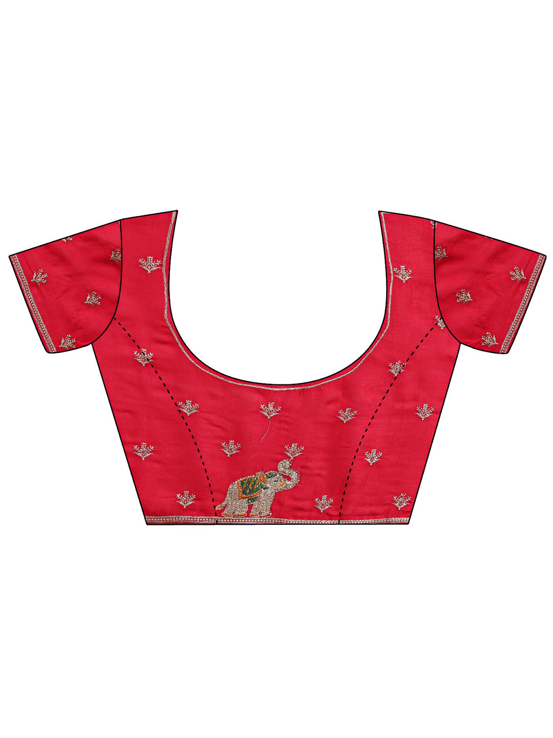  Mustard Bandhani Printed Silk Blend Saree With Unstitched Blouse Piece 