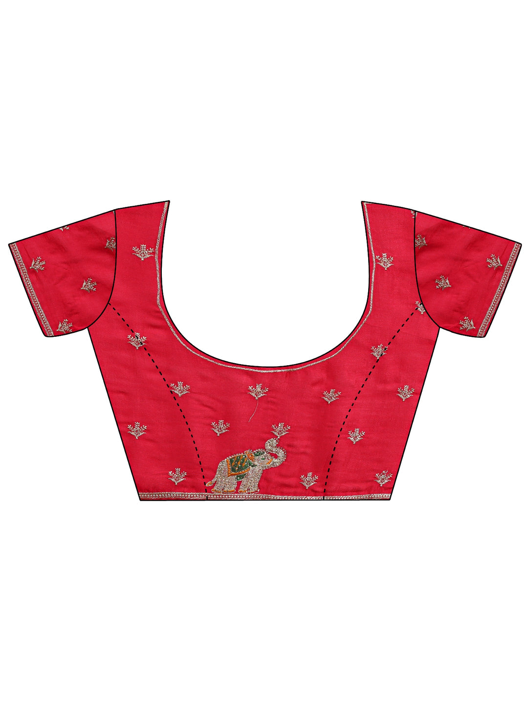  Mustard Bandhani Printed Silk Blend Saree With Unstitched Blouse Piece 