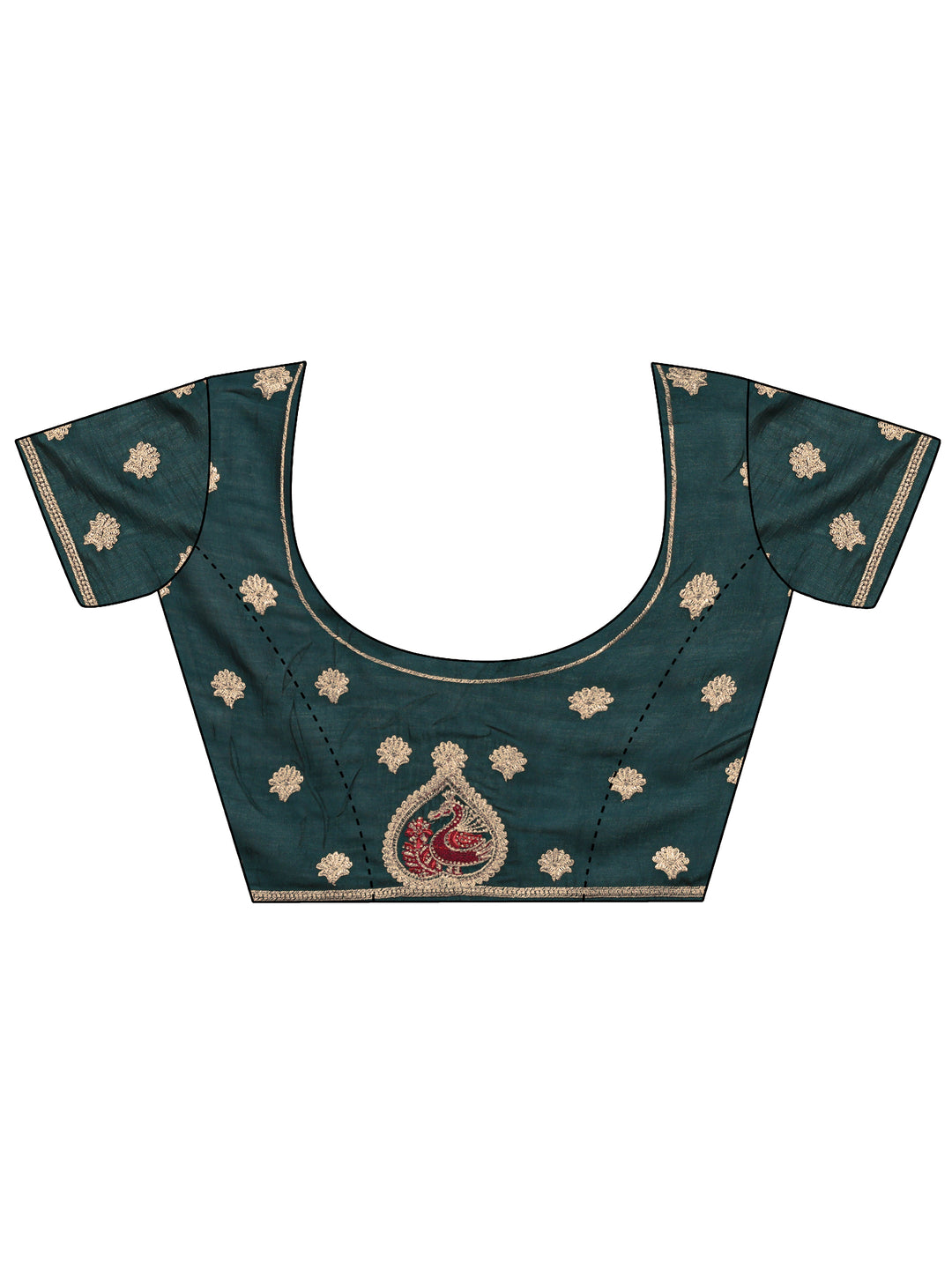  Maroon Bandhani Printed Silk Blend Saree With Unstitched Blouse Piece 