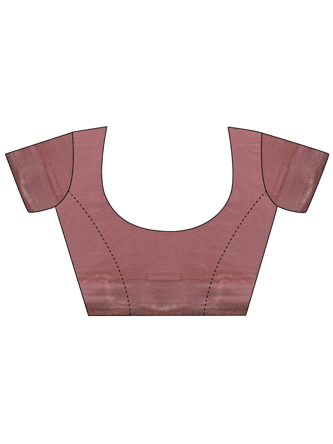  Peach Embellished Silk Saree With Unstitched Blouse Piece 