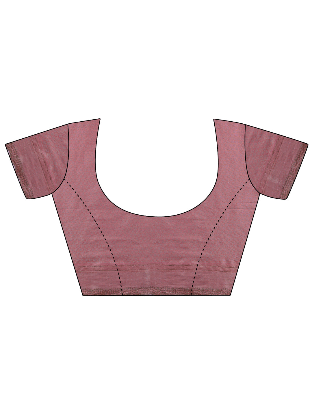  Peach Embellished Silk Saree With Unstitched Blouse Piece 