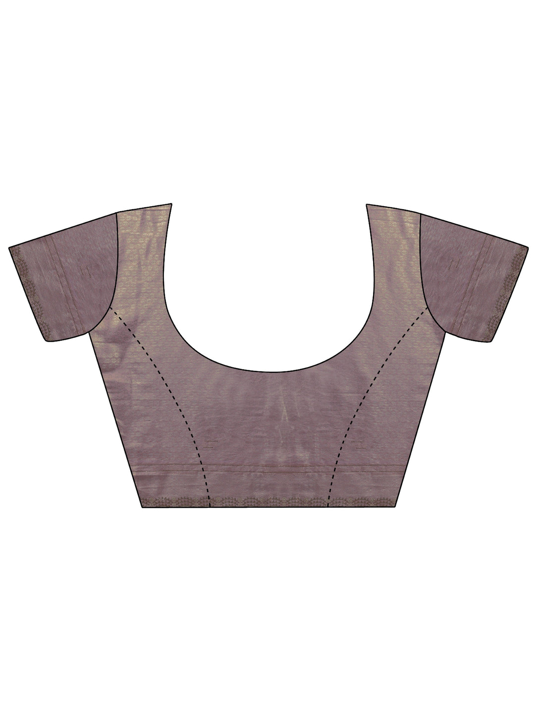  Lavender Embellished Silk Saree With Unstitched Blouse Piece 