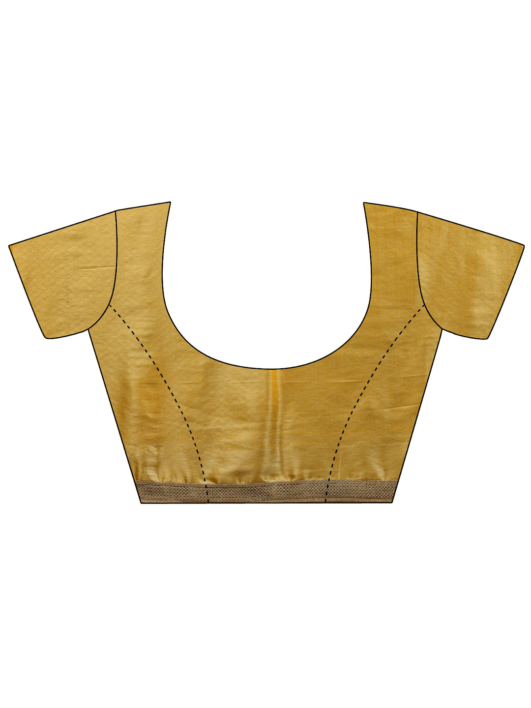  Mustard Woven Design Silk Blend Saree With Unstitched Blouse Piece 