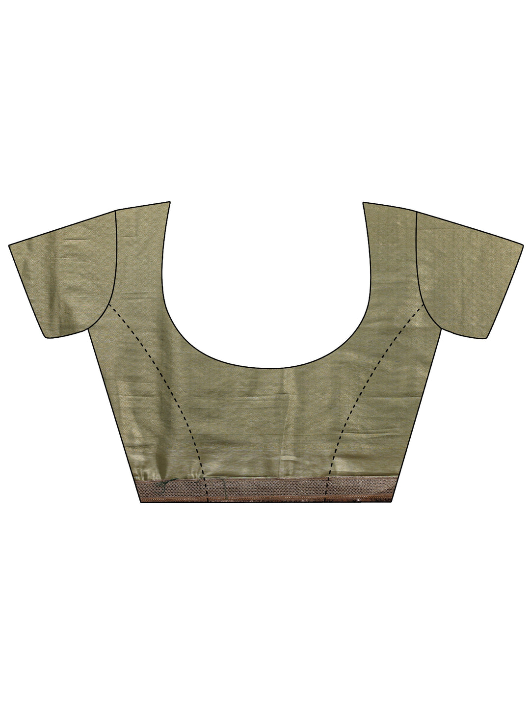  Green Woven Design Silk Blend Saree With Unstitched Blouse Piece 