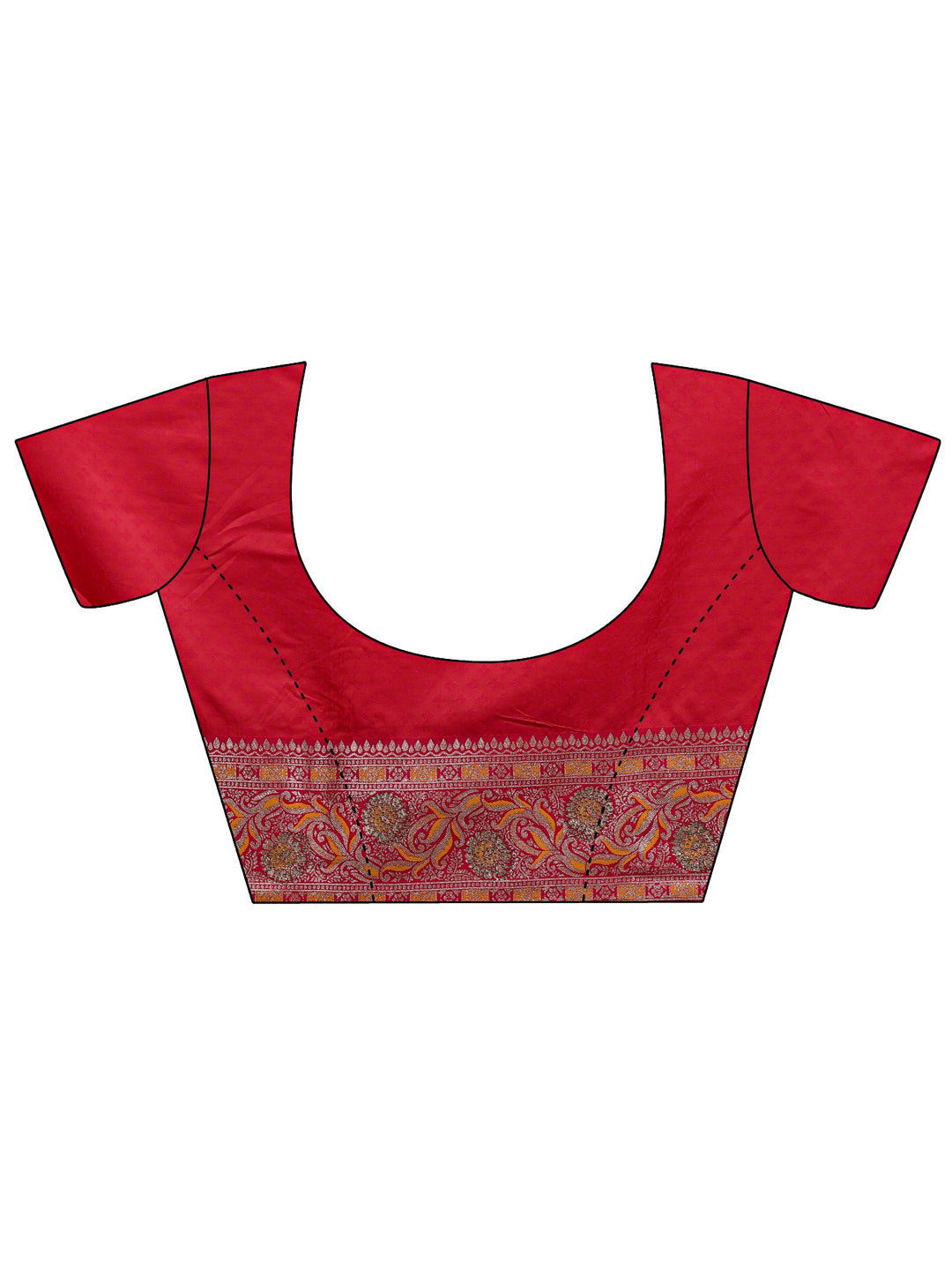 Mustard Woven Design Silk Blend Banarasi Saree With Unstitched Blouse Piece 