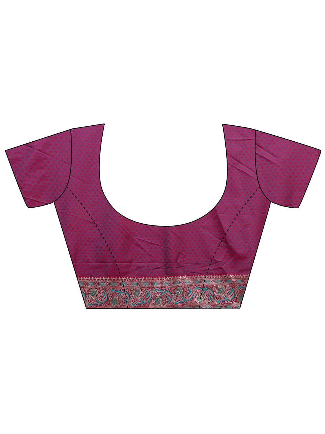  Blue Woven Design Silk Blend Banarasi Saree With Unstitched Blouse Piece 