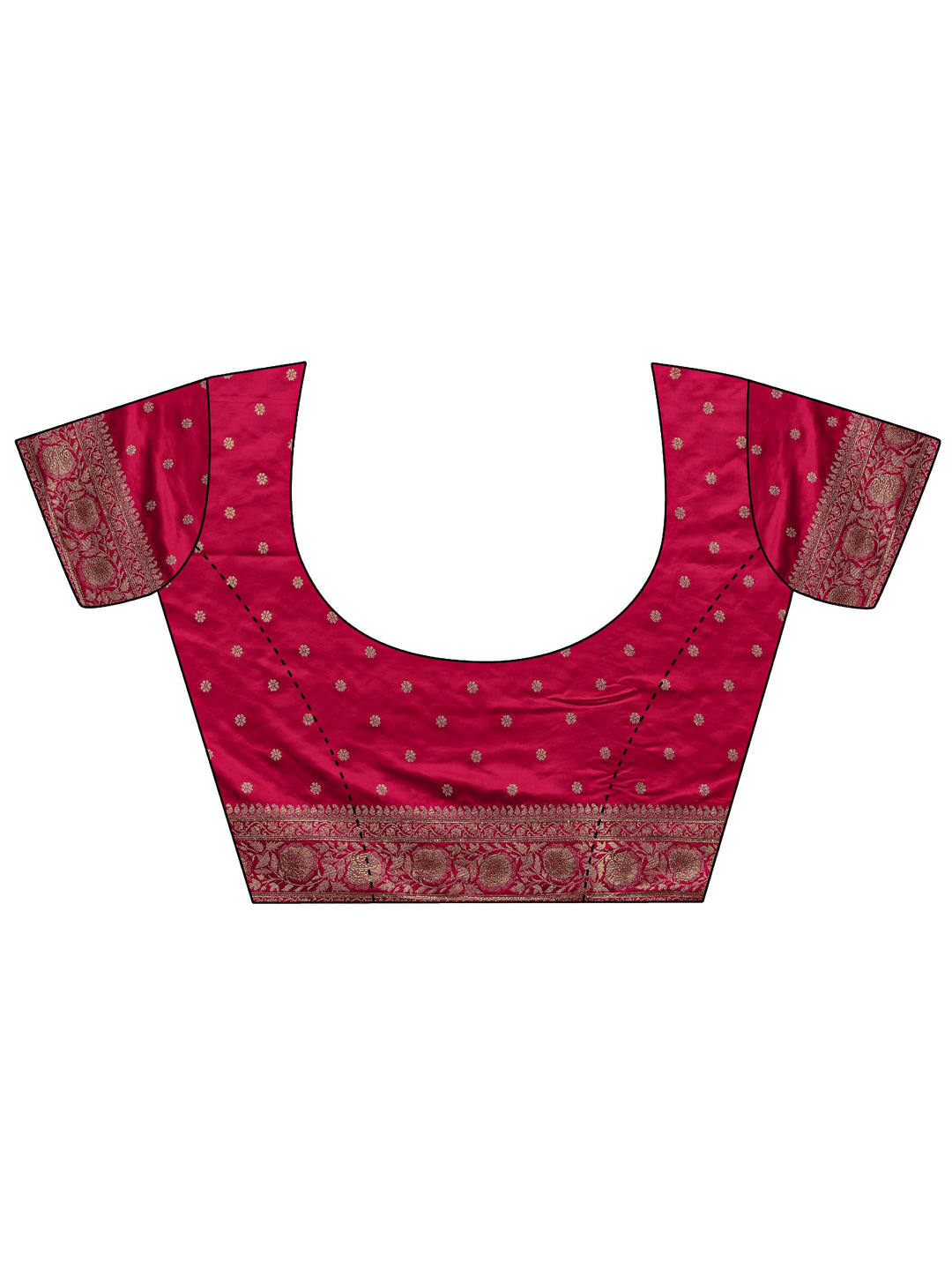  Libas Art Blue Banarasi Satin Saree With Unstitched Blouse Piece 