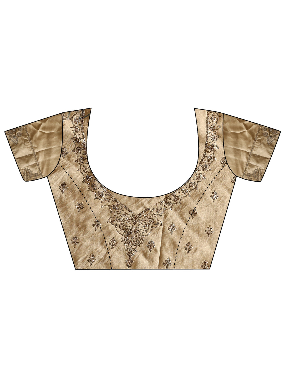  White Solid Tissue Saree With Unstitched Blouse Piece 