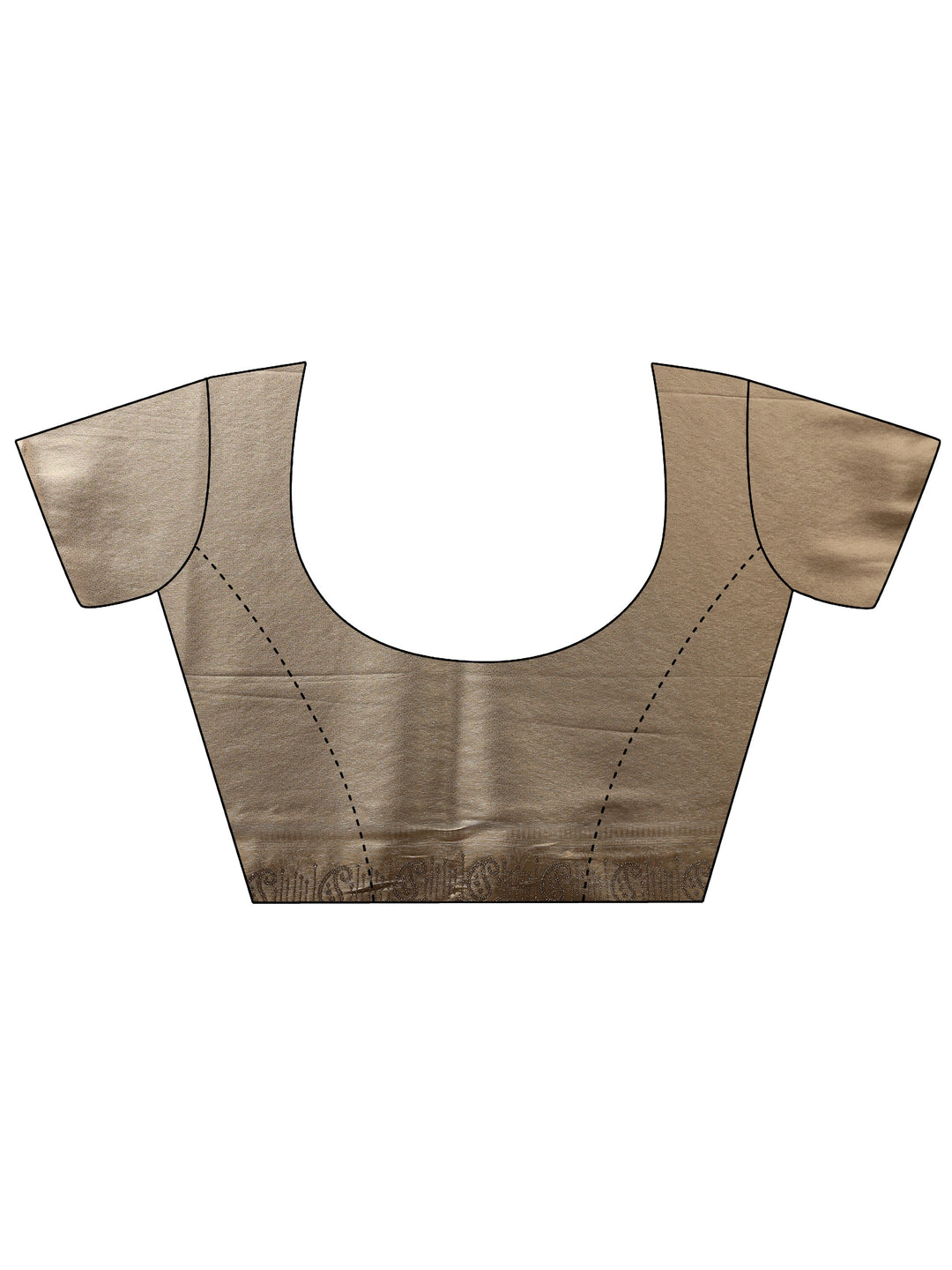  Gold Ethnic Motifs Woven Design Silk Blend Saree With Unstitched Blouse Piece 