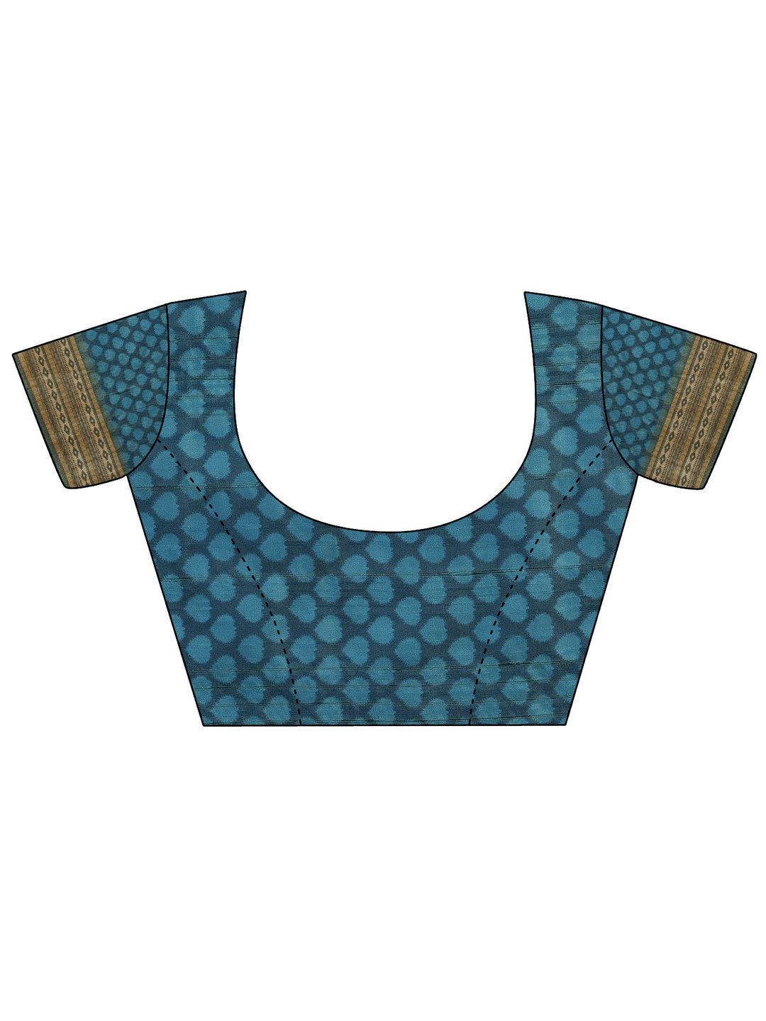  Blue Woven Design Silk Saree With Unstitched Blouse Piece 