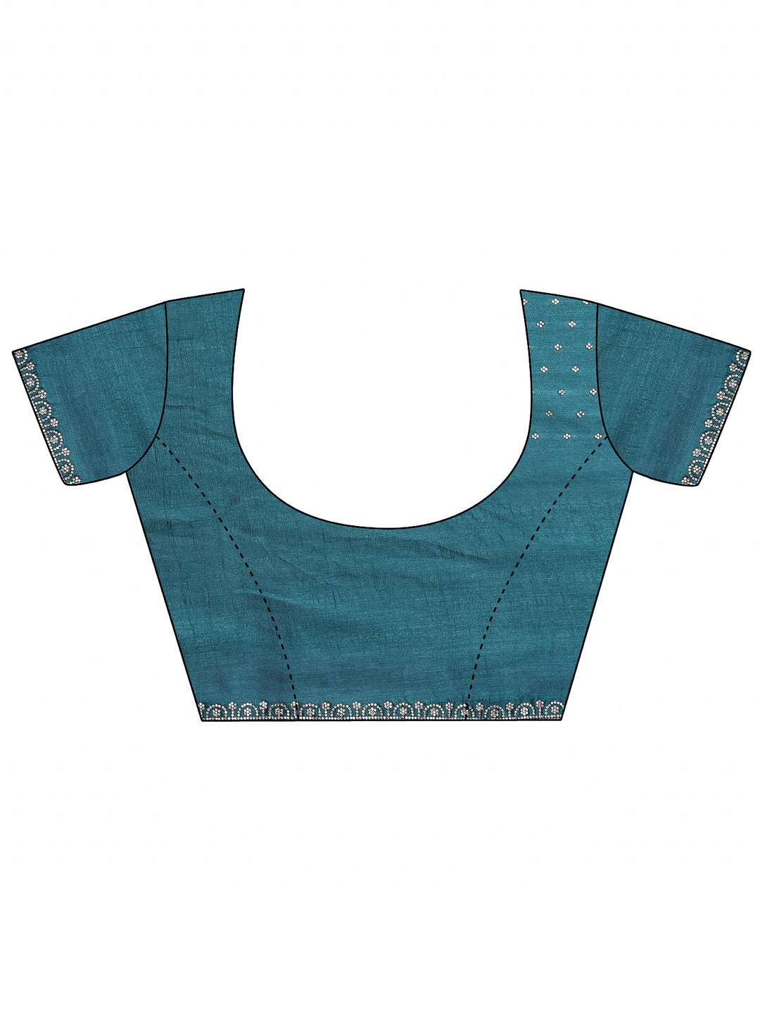  Burgundy Solid Silk Blend Saree With Unstitched Blouse Piece 