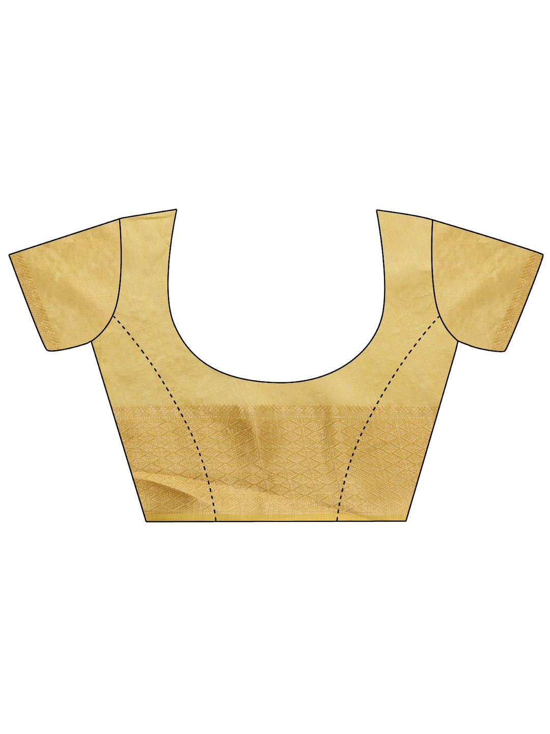  Yellow Embroidered Banarasi Silk Blend Saree With Unstitched Blouse Piece 