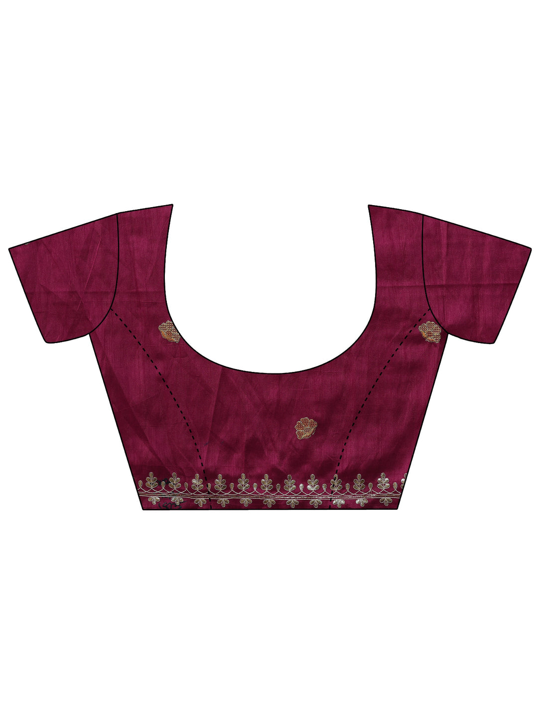  Pink Embroidered Organza Saree With Unstitched Blouse Piece 